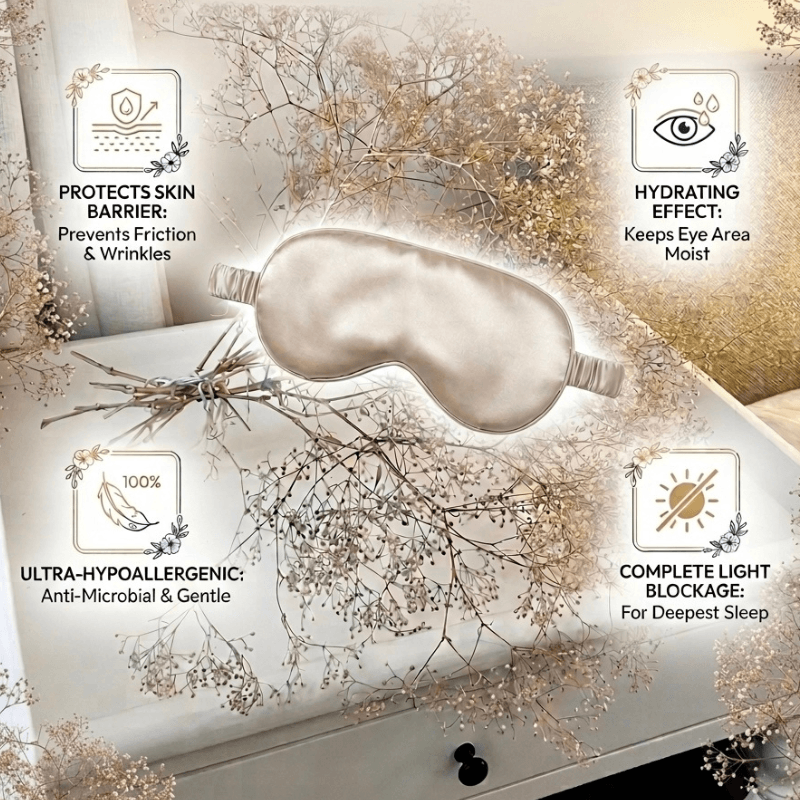 InfraRestore™ Pure Mulberry Silk Eye Mask (19 Momme)